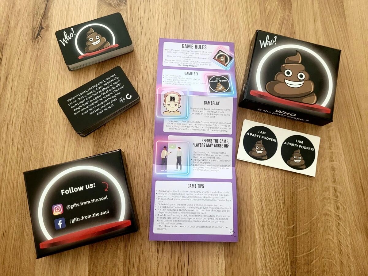 Full game set with rules and stickers